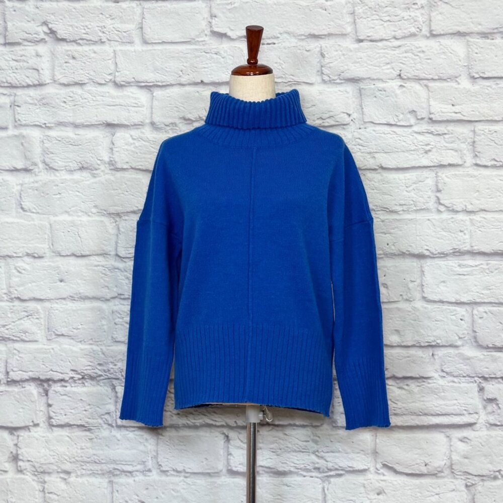 Deluc Hatfield Royal Blue Turtleneck Sweater